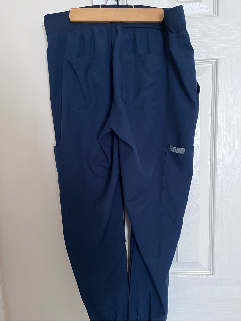 Med Couture Navy Elastic Waist Jogger Pants size medium - Picture 2 of 8